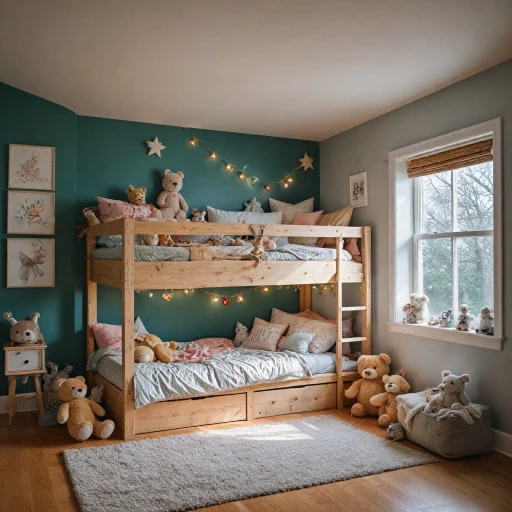 Un lit cabane avec matelas pour la chambre d'enfant