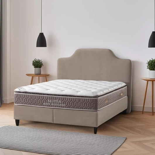 Matelas Superbe 160x200 Très Ferme - 720 Ressorts ensachés Surmatelas à mémoire de Forme