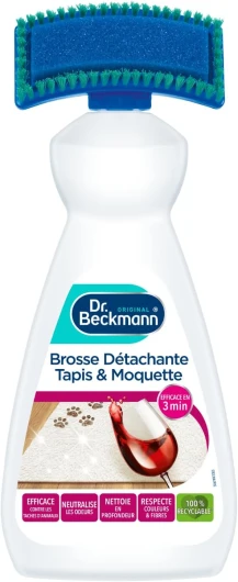 Dr - Beckmann Brosse Détachante Tapis & Moquette - Elimine les taches et odeurs tenaces - Brosse applicatrice incluse (650 ml, lot de 1) 650 ml (Lot de 1)