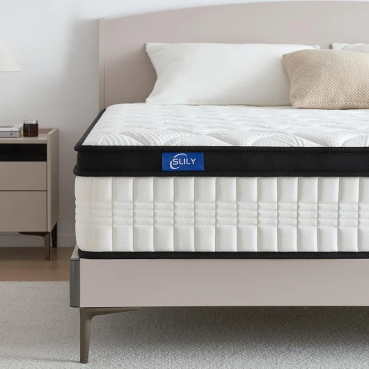 Matelas 140x190 26cm Épaisseur Matelas 140x190 Ressorts ensaches- Soutien Ergonomique 7 Zones,H4 Dureté Moyenne, Respirantt,Matelas Mousse à Mémoire de Forme Haute Densité,Matelas 2 Personnes 140x190x26CM Noir