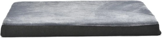 Panier pour chien avec matelas en mousse à gel et housse amovible, Gris, 104 x 74 x 10 cm (L x W x H) Matelas L 104 x l 74 x H 10 cm