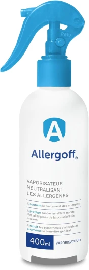 Allergoff Spray Anti Acariens pour Matelas et Textiles sans poison - Lutte efficace contre Acariens - Produit anti acarien contre Pollens, Moisissures et Allergènes d'animaux 1 unité (Lot de 1)