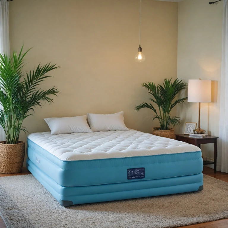 Le confort du matelas gonflable avec pompe intégrée