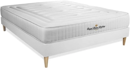 Royal Palace Bedding Ensemble sommier + Matelas Lancaster Ressorts ensachés et mémoire de Forme 160x200 - Epaisseur : 22 cm - Confort : Ferme 160 x 200 cm