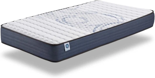 Matelas PerfectSleep 90x190 cm - Mousse à mémoire de Forme + Blue Latex - Haute Densité - Thermorégulateur - Durable - 7 Zones - Réversible - Soutien Parfait - Hypoallergénique 15 CM 90 x 190 cm