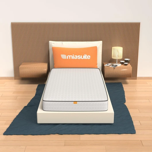 Matelas 90 x 190 cm, Hauteur 10 cm - en waterfoam, Pliable, Anti-acariens et hyperrespirant - Modèle: Primavera 90 x 190 cm Blanc