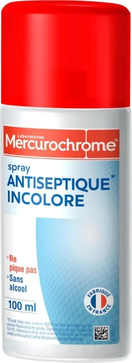 Spray antiseptique incolore Mercurochrome - 100 ml