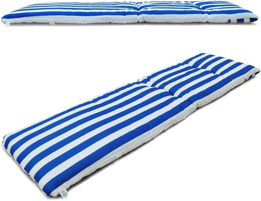 VIGIVISION Coussin de chaise longue - Matelas pour chaise longue dimensions 180 x 55 x 8 cm - Bleu.