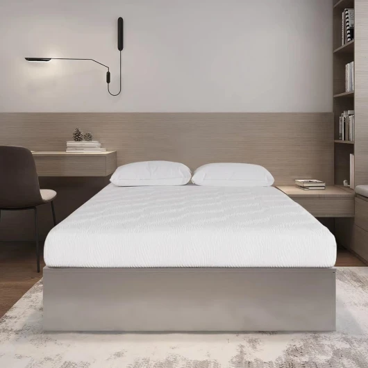 IZTOSS Luxe Matelas 140x190 - Épaisseur 15cm - Mousse à Mémoire de Forme - Confort Mi-Ferme - Développé & Produit en Europe Matelas 140x190x15cm(Blanc)