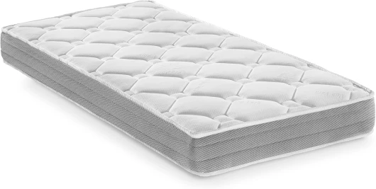 Elalmacendelcolchon Matelas en Mousse, Mousse à mémoire de Forme Modèle Star, 120 x 180 x 15 cm - Toutes Dimensions, Blanc et Gris