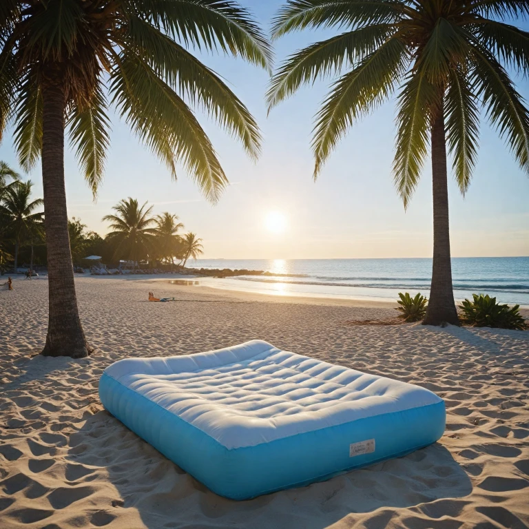 Profitez du confort d'un matelas gonflable pour la plage