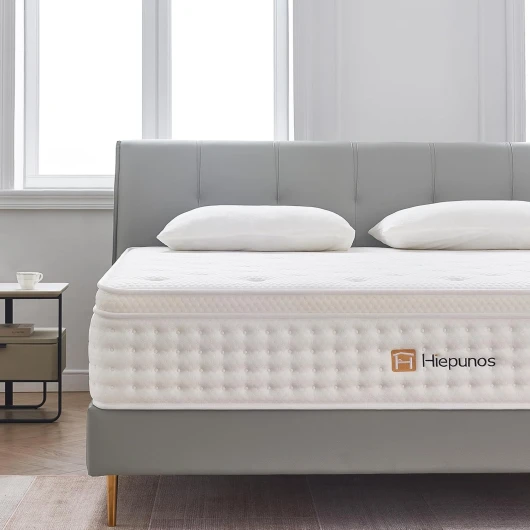 Matelas 160x200 cm, Épaisseur 26cm, Matelas à Ressorts Ensachés et à Mémoire de Forme, Hybride Matelas, 7 Zones de Confort, H3 Moyenne Ferme, Soutien Parfait, Respirant