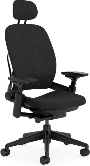 Leap, chaise de bureau ergonomique avec soutien lombaire LiveBack, dossier flexible et têtière réglable Onyx