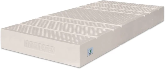 Matelas Latex 80x200 Haut 20 cm - SEVENLIFE 20 - Orthopédique 7 Zones H2 Moyen Revêtement Silver Amovible Antiacarien Anallergique Respirant Lavable Certification euroLATEX 80 x 200 cm Confort Moyenne