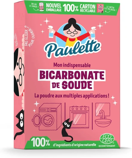 Bicarbonate de Soude - Nettoie en Douceur, Ravive les Couleurs, Neutralise les Mauvaises Odeurs - Authentique et Naturel, Ecocert - 500gr