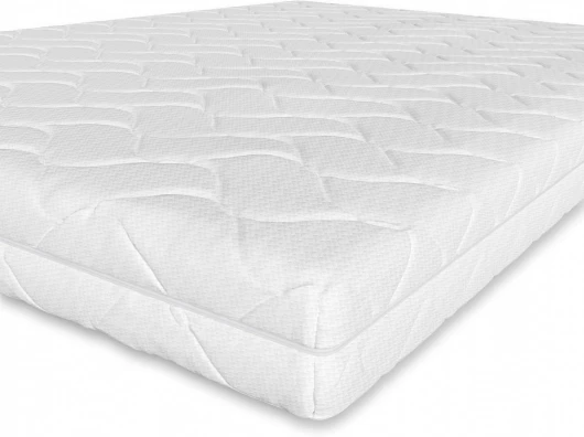 Matelas 7 Zones en Mousse Confort, Moyenne Ferme (H3), Blanc, 90 x 200 x 15 cm, Blanc