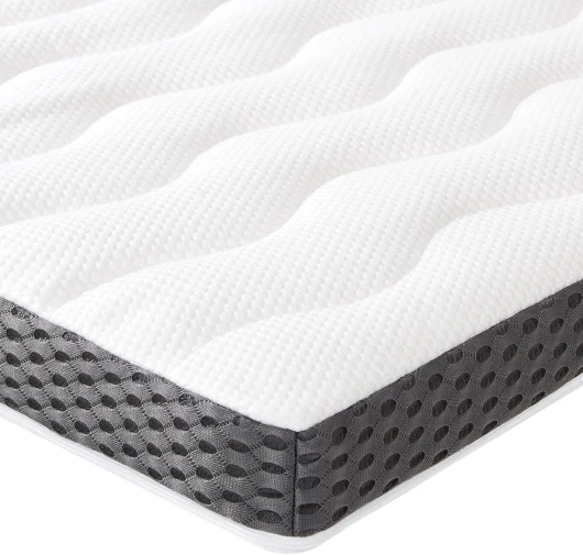 Surmatelas de Mousse à Mémoire de Forme confortable, Très Moelleux, 140 x 200 x 7 cm, Blanc