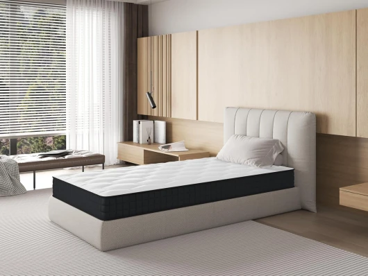 Sinlikon Matelas 90x200CM,Epaisseur 14CM,Matelas Mousse 1 Personne,Moelleux et Respirant