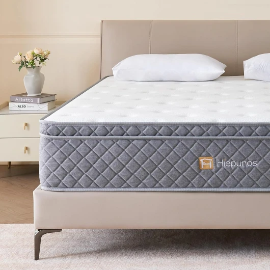 Matelas 140x200 Épaisseur 22cm Matelas à Ressorts Ensachés en à Mémoire de Forme, 7 Zones de Confort Moyenne Ferme, Respirant, Hybride Matelas de Lit d'Adulte et d'enfant