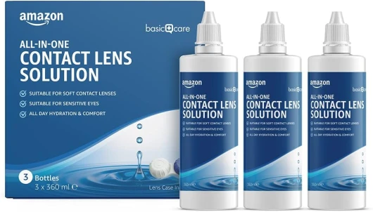 Solution tout-en-un pour lentilles de contact souples, 3 x 360ml