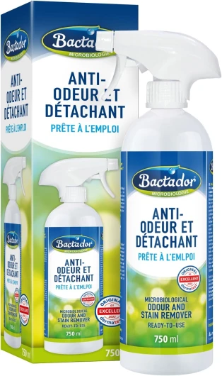 Enzyme Cleaner Spray 750ml - Destructeur odeur urine chat & détachant microbiologique – Anti odeur - Desodorisant litiaire chat - Nettoyant enzymatique - Neutraliseur d'odeur