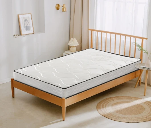 Sinlikon Matelas à Ressorts 90x190,Epassieur 14CM,Matelas à Structure Hybride avec Mousse et Ressorts - Doux et Confortable,emballé sous Vide (90x190)