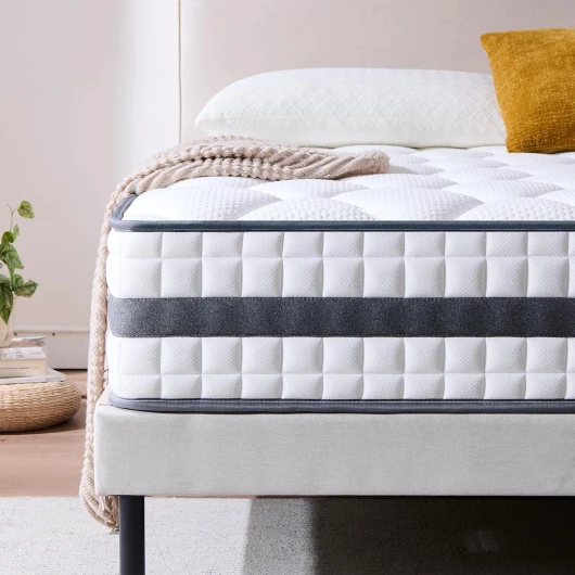 Twirest Matelas 160x200x22 cm Matelas Hybride en Mousse à mémoire de Forme à Ressorts ensachés,Durable et Doux pour la Peau, Durable et Respirant (160x200x22)