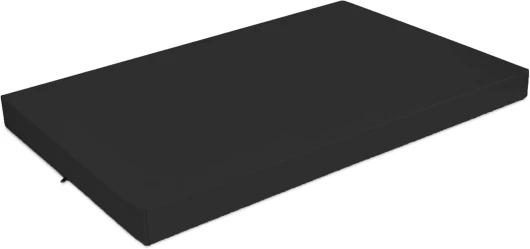 Matelas Coussin Dossier pour Palette Canapé 120x80 cm - Intérieur/Extérieur – imperméable – Mousse - Noir