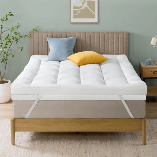 Surmatelas en Mousse Visco 140x190 cm - Épaisseur 10 cm - Design à Cellules Ouvertes - Certifié Oeko-TEX - Respirant & Orthopédique - Confort Ergonomique - Fermeté Moyenne