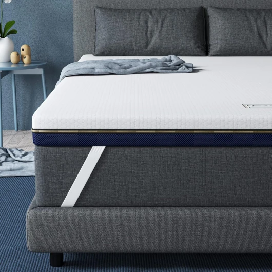 Surmatelas 180 x 200CM, Épaisseur 7,5CM, Surmatelas Memoire de Forme Gel, Surmatelas Ergonomique, Ventilé Haute Densité, Housse Hypoallergénique Lavable