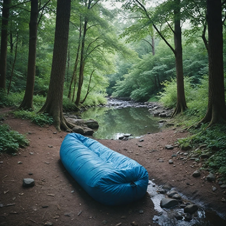 Explorez le confort du sac de couchage avec matelas intégré de Decathlon