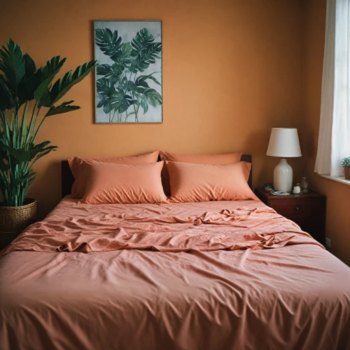 Le charme du drap housse couleur terracotta pour votre chambre