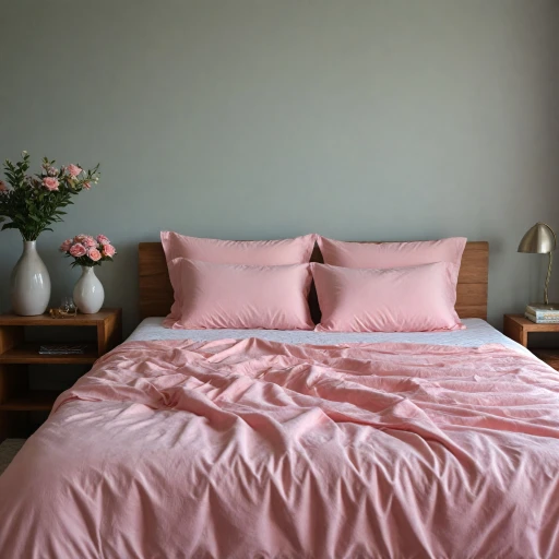 Les draps housse roses : un choix élégant pour votre lit