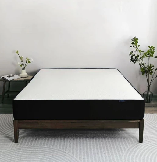 IZTOSS Matelas Mousse 160x200cm - 24cm epaisseur - Matelas Mousse 2 Personnes pour Adult - Excellent Soutien - Confort - Respirant (Noir-160x200x24CM)