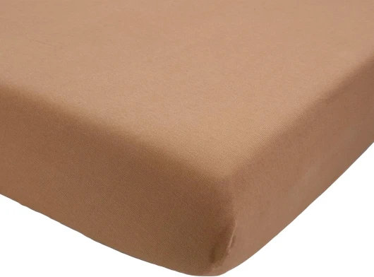 Drap Housse Bébé - 70x140 cm - 100% Coton - Label Oeko-TEX - Jersey Extensible - Camel Camel 70x140 cm(Lot de 1)