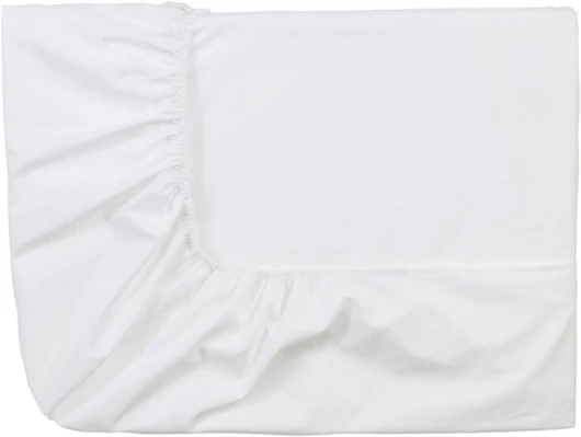 Drap Housse Triumph Line Satin de coton Blanc 140 x 190 cm 140 x 190 cm Blanc