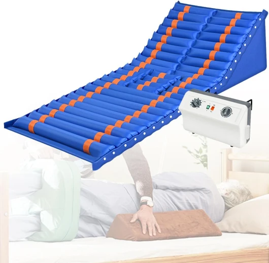 MLYYYDSS Matelas Gonflable Anti-escarres, Matelas à Pression alternée avec Fonction de Levage et de retournement Gauche et Droit, Matelas pneumatique pour Patients âgés alités