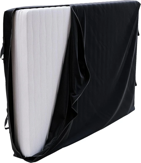 Housse Matelas Demenagement 120x200 cm (Made in EU et Oeko-TEX - Epaisseur 25cm) - 4 Poignées et Zipper - Housse Protection Matelas Imperméable Lit 120 x 200 cm (Epaisseur 25cm)