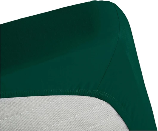 Drap Housse Jersey - Enefm - 100% Coton Jersey - Elastique Tout Autour - Bonnet de 30cm (Naphta Vert, 90x190cm) 90x190cm Naphta Vert