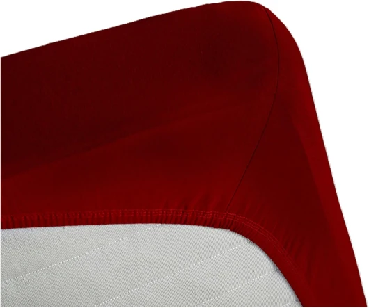 Drap Housse Jersey - Enefm - 100% Coton Jersey - Elastique Tout Autour - Bonnet de 30cm (Bourgogne, 90x190cm) 90x190cm Bourgogne