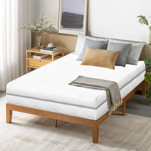 Luxirest Matelas 140x190 - Épaisseur 14cm - Matelas Memoire De Forme - Matelas Ergonomique - Confort Mi-Ferme - Développé & Produit en Europe (Blanc cassé, 140x190x14cm) 140x190x14cm Blanc Cassé