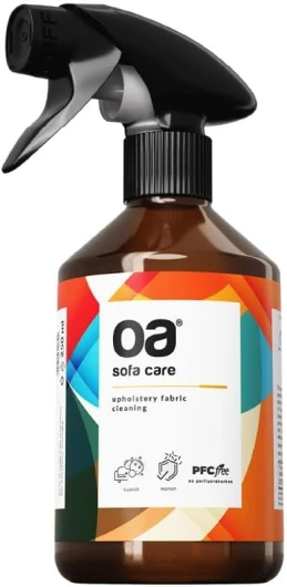 OA Nettoyant Canapé Tissu SOFA CARE (250 ml) I Nettoyant Tapis I Spray Textile Idéal pour Tissus, Tapis, Ameublement, Moquettes et Taches Tenaces d'animaux de Compagnie I Sans PFC 250 ml (Lot de 1)