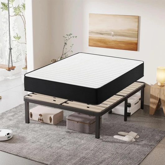 Luxirest Ensemble Matelas et Sommier 140x200cm Lit 140x200 avec Sommier et Matelas - Matelas 140x200x26 - Sommier 140x200 (Matelas 140x200x26+Sommier)