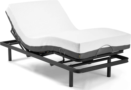 Ferlex - Lit électrique avec Matelas orthopédique viscoélastique Elion - Télécommande (80x190)