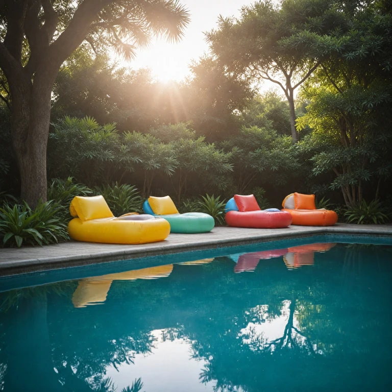 Plongez dans le confort des matelas piscine gonflables